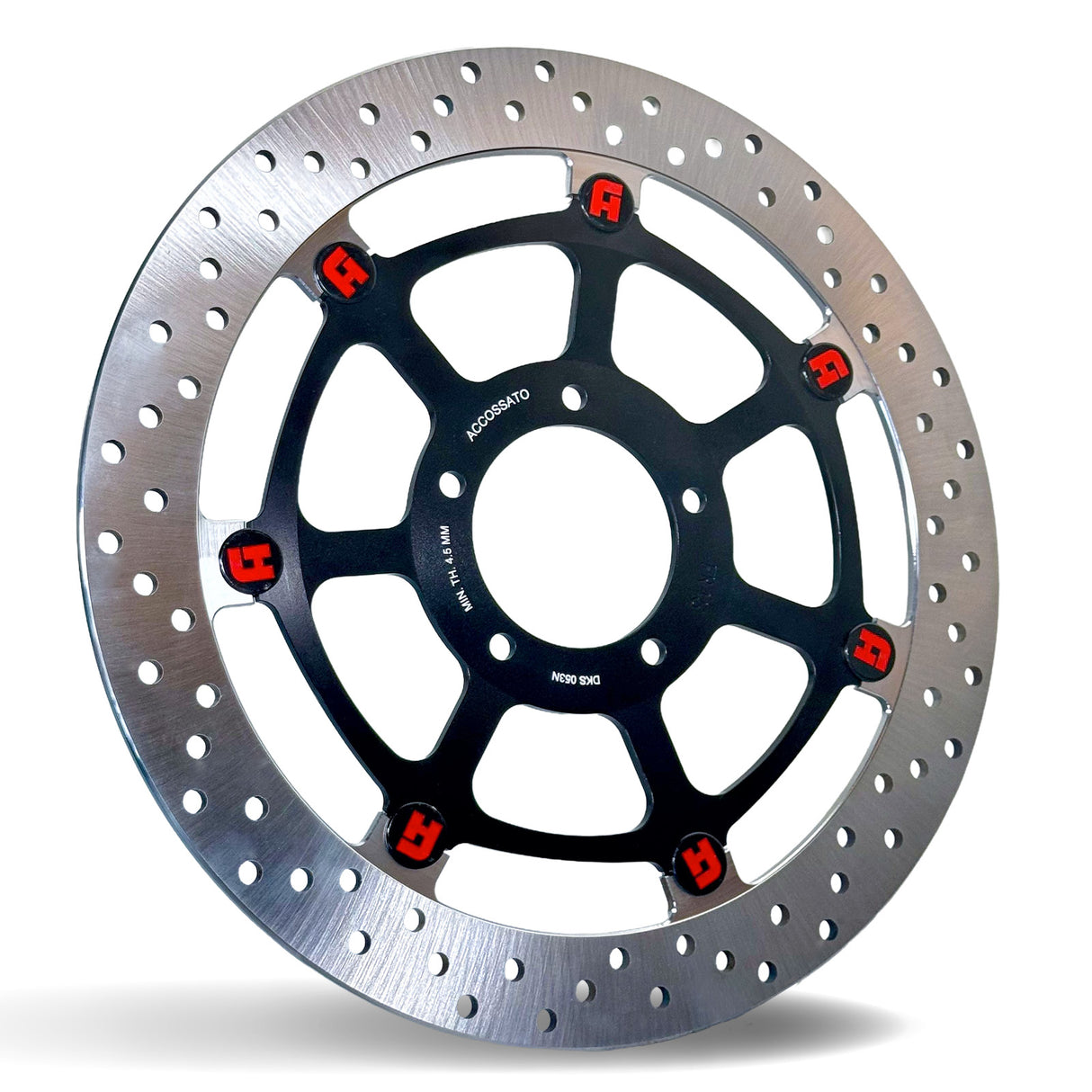 Disco Freno Flottante Accossato Anteriore Ricavato in Acciaio per Moto Yamaha FZ6/XJ6/YZF/MXT