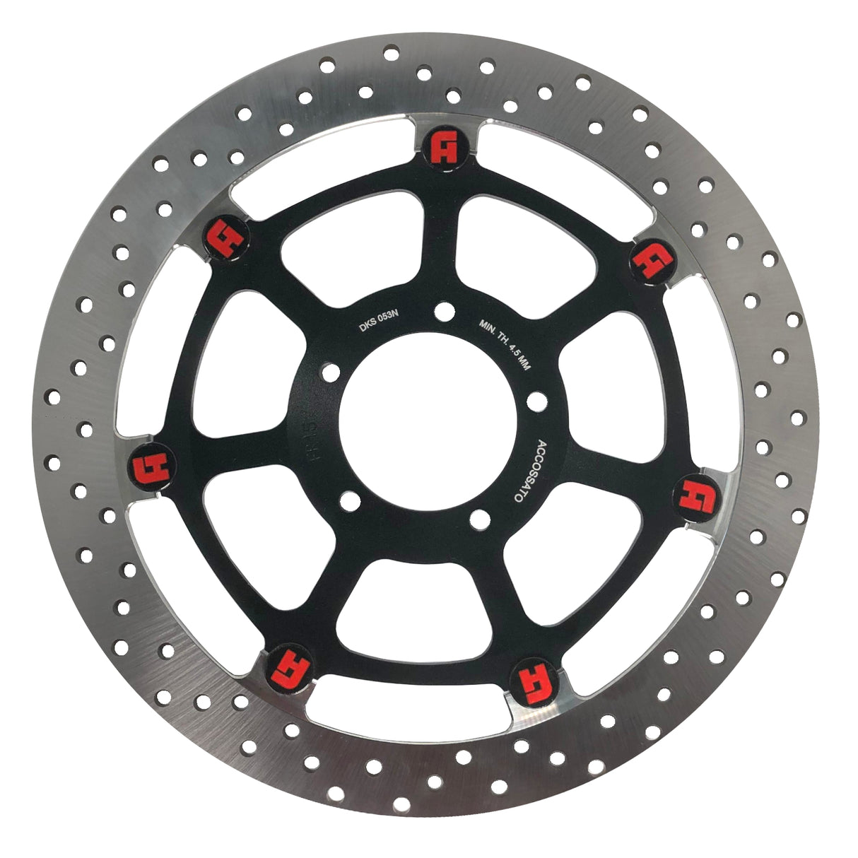 Disco Freno Flottante Accossato Anteriore Ricavato in Acciaio per Moto Yamaha FZ6/XJ6/YZF/MXT