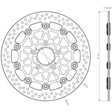 Disco Freno Flottante Accossato Anteriore/Posteriore Diametro Originale per Harley Davidson Softail e Touring