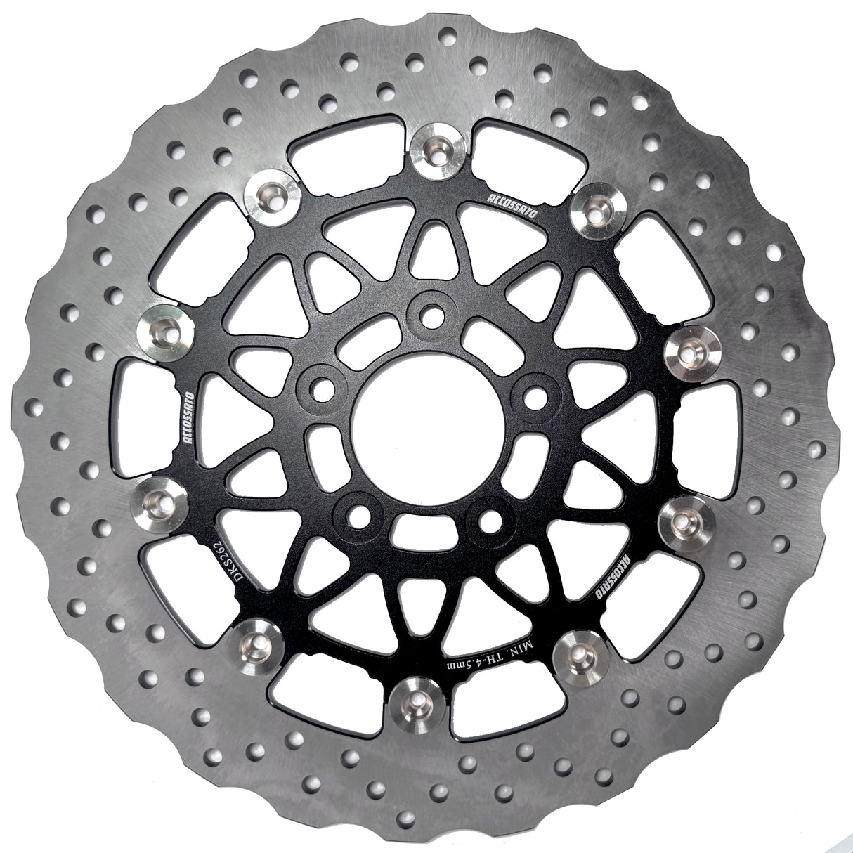 Disco Freno Flottante Accossato Anteriore/Posteriore Diametro Originale per Harley Davidson Softail e Touring