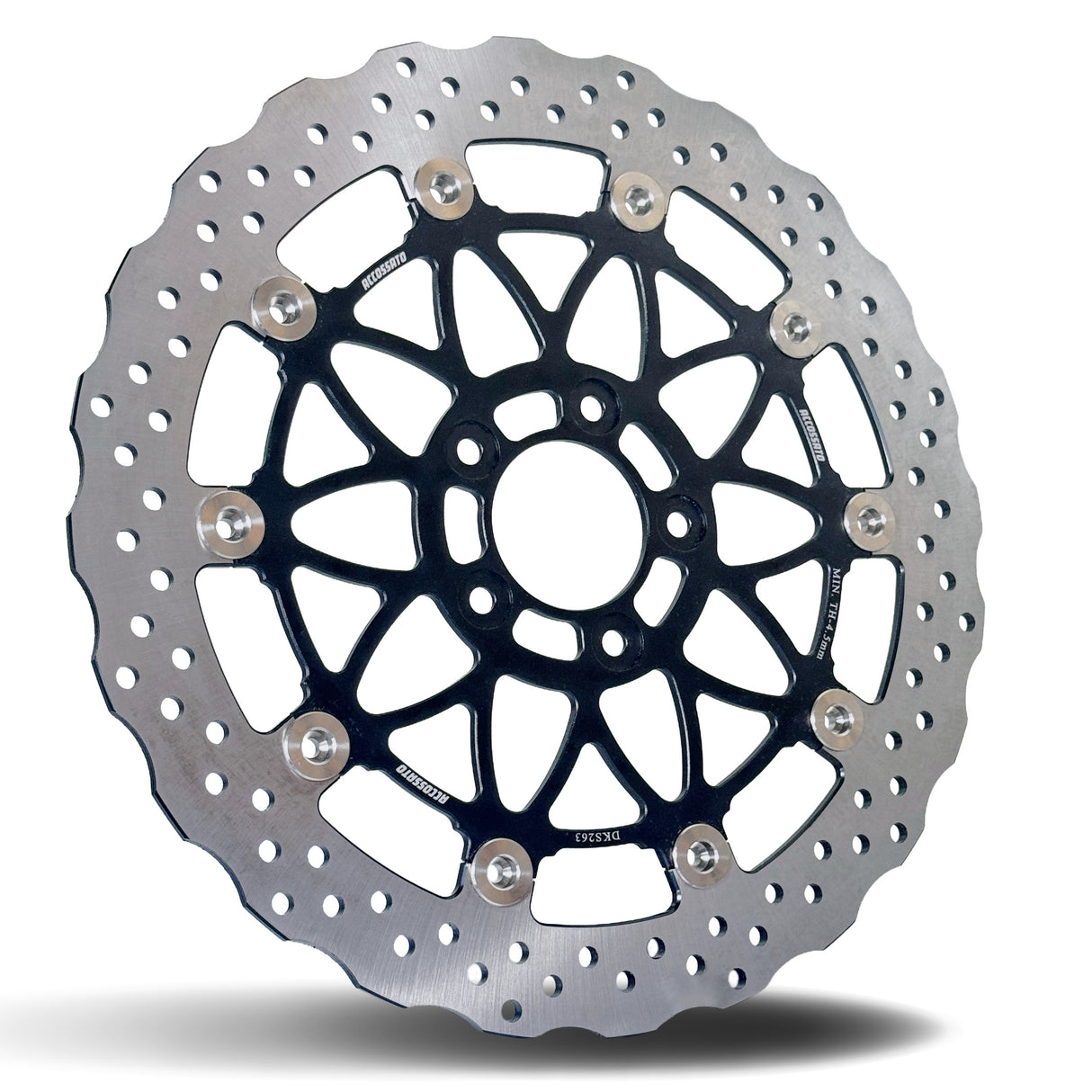 Disco Freno Flottante Wave Accossato Anteriore Maggiorato (330 mm) per Harley Davidson Softail e Touring