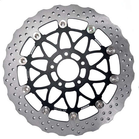 Disco Freno Flottante Wave Accossato Anteriore Maggiorato per Harley Davidson Softail e Touring