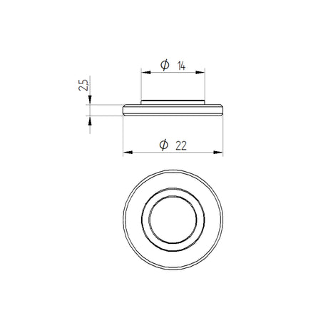 Kit da 6 Distanziali Accossato per Pinze Freno Radiali h. 5 mm e 2.5 mm