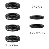 Kit da 6 Distanziali Accossato per Pinze Freno Radiali h. 5 mm e 2.5 mm