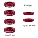 Kit da 6 Distanziali Accossato per Pinze Freno Radiali h. 5 mm e 2.5 mm