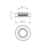 Distanziale Accossato per Pinze Freno Radiali h. 5 mm