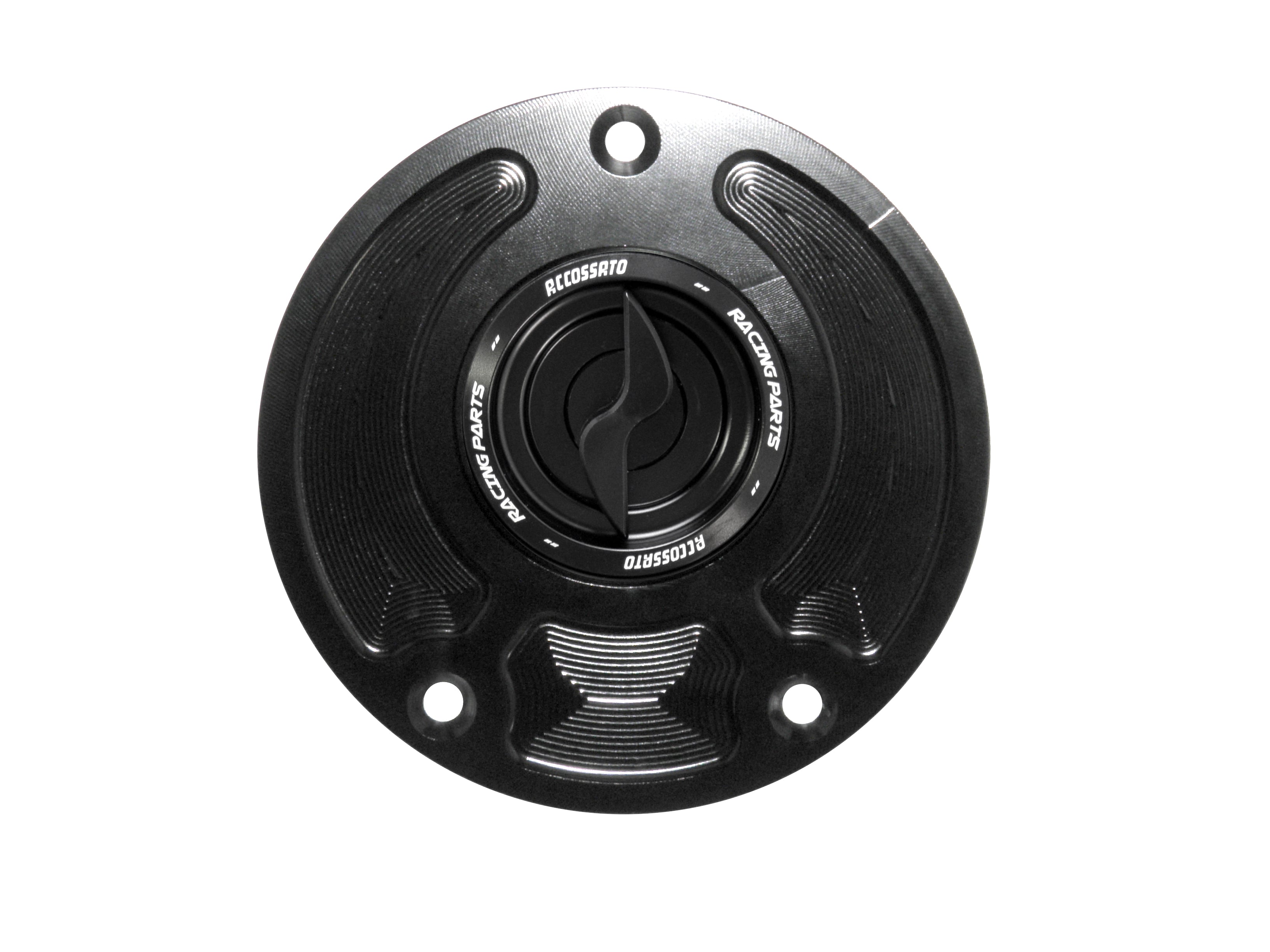 Tank cap for Kawasaki motorcycles with quick release machined from