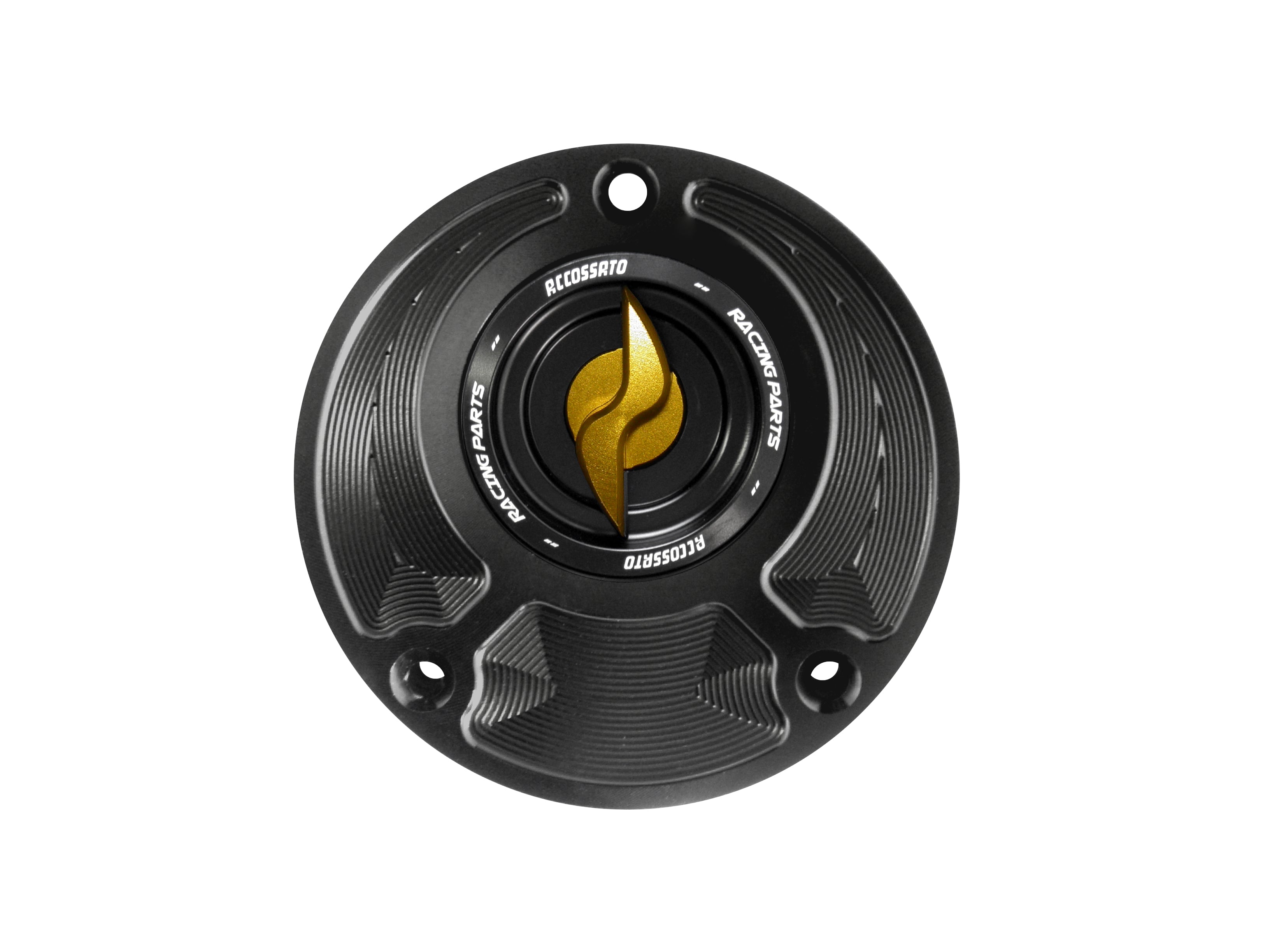 Tank cap for Yamaha motorcycles with quick release machined from