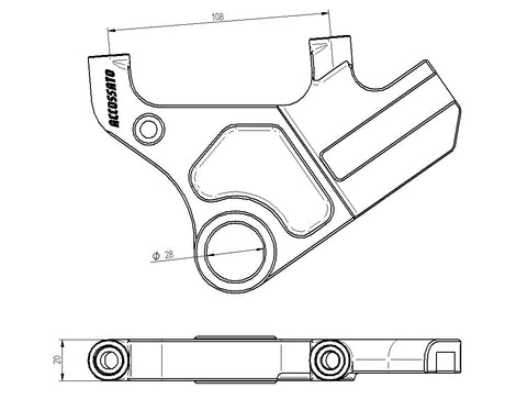 Flangia Freno Posteriore Per YAMAHA TMAX 530/560