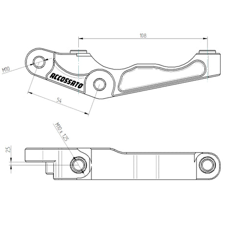 Flangia Freno Anteriore Sinistra Per ROYAL ENFIELD GT 650, INTERCEPTOR 650 (2019-2025)