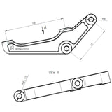 Flange Freno Anteriori Per Pinza Accossato interasse 108 Per Harley Davidson