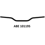Manubrio Accossato Omologato ABE 101195 In Alluminio  Ø22 mm  - Piega Media e Piega Bassa per Moto Adventure, Scrambler, Hypermotard e Naked