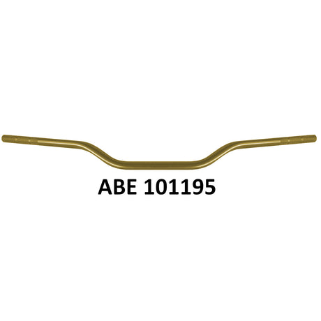 Manubrio Accossato Omologato ABE 101195 In Alluminio  Ø22 mm  - Piega Media e Piega Bassa per Moto Adventure, Scrambler, Hypermotard e Naked