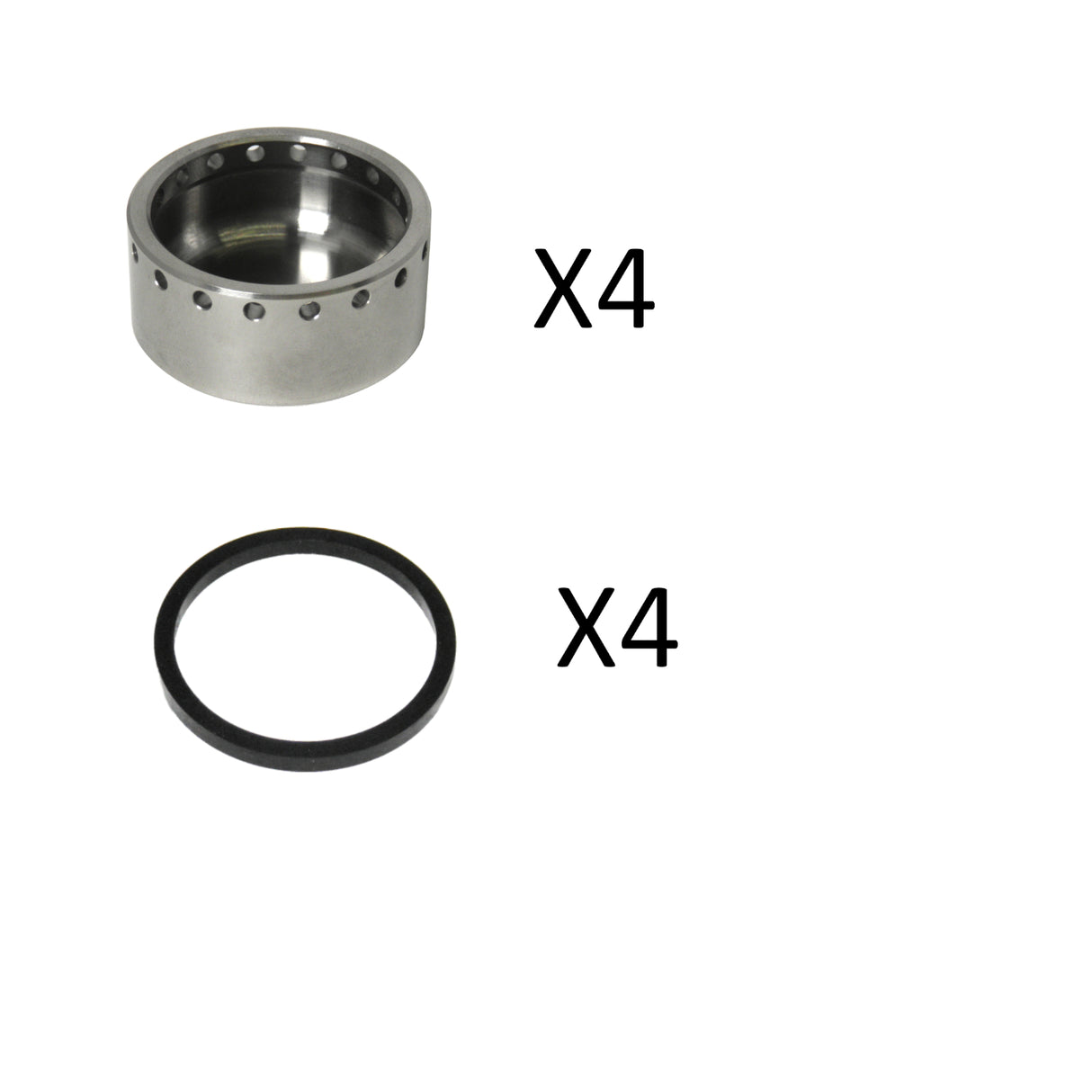 Kit ricambi per pinze PZ001 e PZ010 con pistoncini in TITANIO