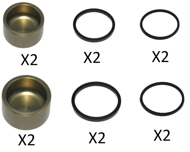 Kit ricambi per pinze PZ011 e PZ012 con pistoncini in ALLUMINIO