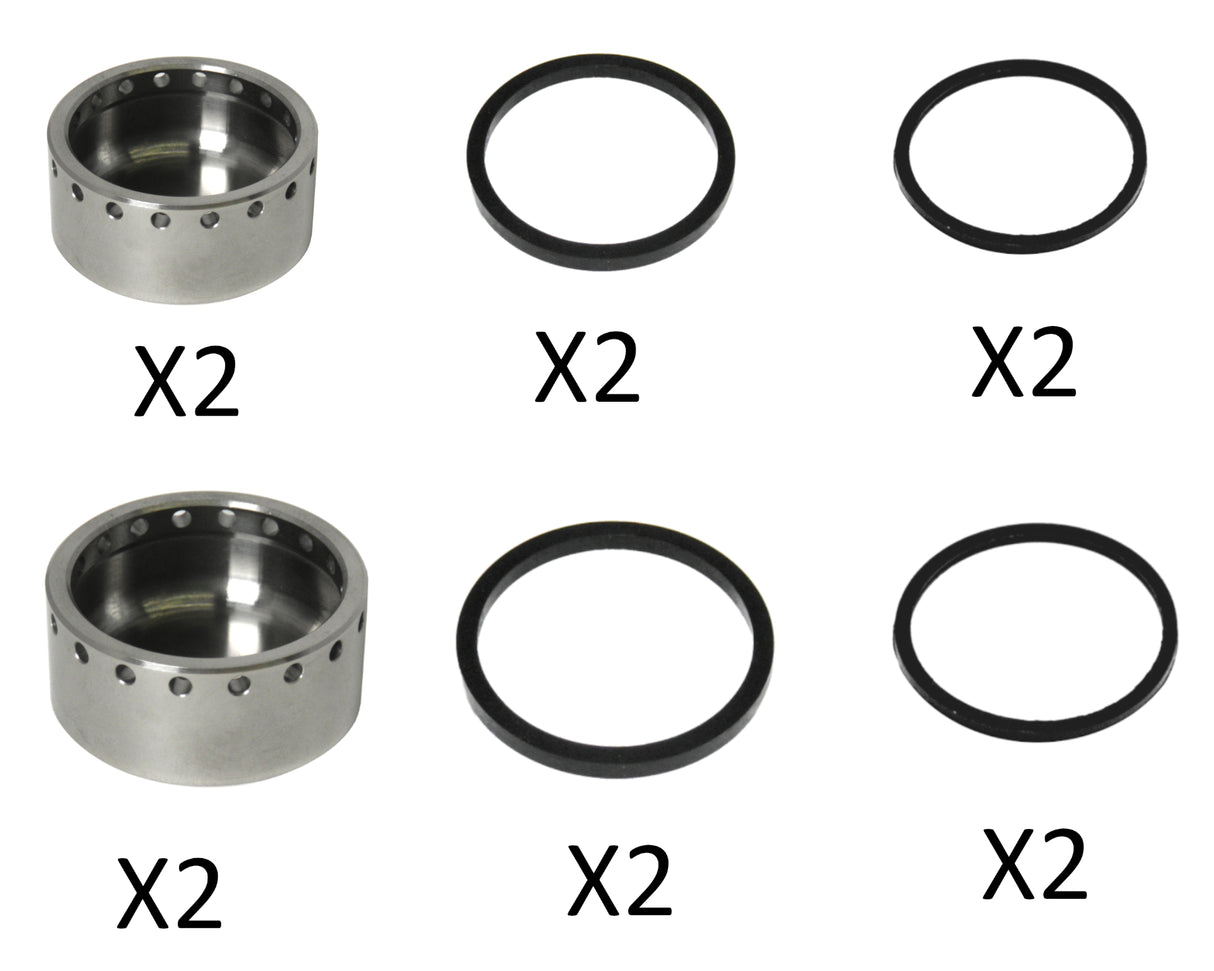 Kit ricambi per pinze PZ011 e PZ012 con pistoncini in TITANIO