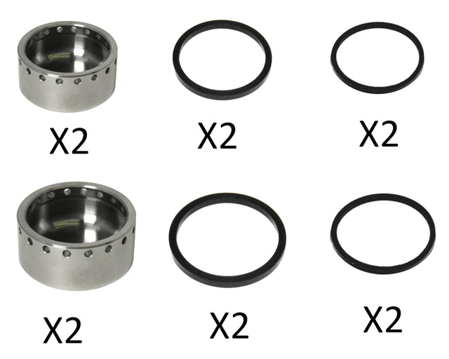 Kit ricambi per pinze PZ011 e PZ012 con pistoncini in TITANIO