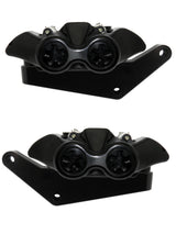 Kit Coppia Pinze Freno Radiali Anteriori + Flangia Freno Per Harley Davidson - Finitura Pinza: Ossidazione Nera, Tipo Pinza: Monoblocco