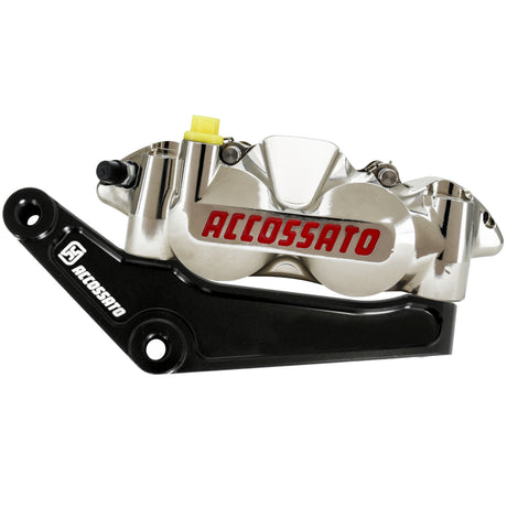 Kit Pinza Freno Radiale Anteriore + Flangia Freno Per Harley Davidson - Finitura Pinza: Nichelata, Tipo Pinza: Monoblocco