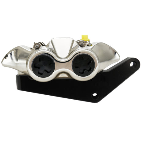 Kit Coppia Pinze Freno Radiali Anteriori + Flangia Freno Per Harley Davidson - Finitura Pinza: Nichelata, Tipo Pinza: Monoblocco