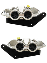 Kit Pinza Freno Radiale Anteriore + Flangia Freno Per Harley Davidson - Finitura Pinza: Nichelata, Tipo Pinza: Monoblocco