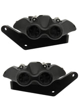 Kit Coppia Pinze Freno Radiali Anteriori + Flangia Freno Per Harley Davidson - Finitura Pinza: Ossidazione Nera, Tipo Pinza: Monoblocco