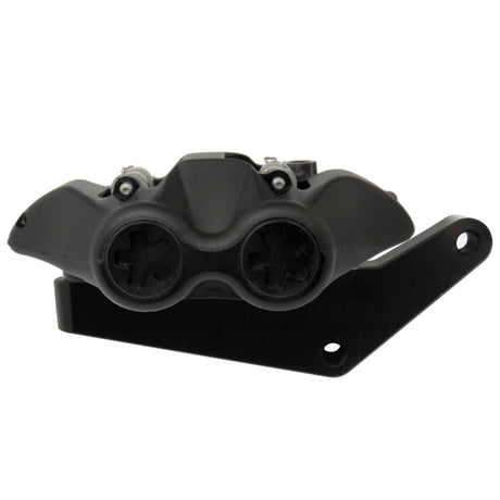 Kit Coppia Pinze Freno Radiali Anteriori + Flangia Freno Per Harley Davidson - Finitura Pinza: Ossidazione Nera, Tipo Pinza: Monoblocco