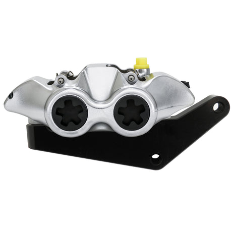 Kit Coppia Pinze Freno Radiali Anteriori + Flangia Freno Per Harley Davidson - Finitura Pinza: Nichelata, Tipo Pinza: Monoblocco