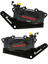 Kit Pinza Freno Radiale Anteriore + Flangia Freno Per Harley Davidson - Finitura Pinza: Ossidazione Nera, Tipo Pinza: Biblocco