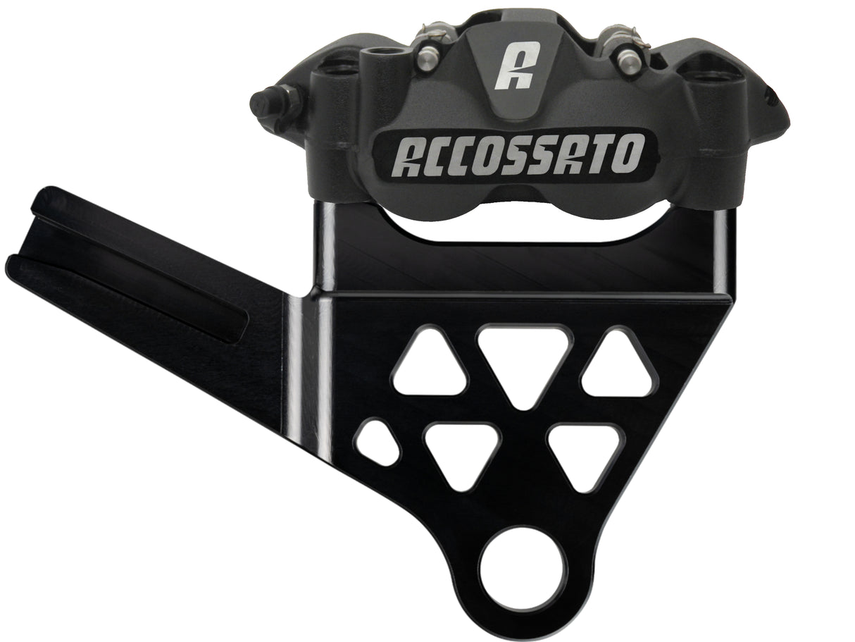 Kit Pinza Freno Radiale Posteriore + Flangia Freno Per Harley Davidson
