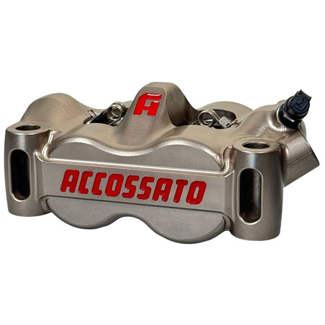 Pinza Freno Radiale Accossato Ricavata CNC Monoblocco Interasse 100 mm Con Pistoni in Titanio