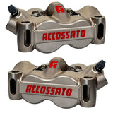 Pinza Freno Radiale Accossato Ricavata CNC Monoblocco Interasse 100 mm Con Pistoni in Titanio