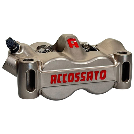 Pinza Freno Radiale Accossato Ricavata CNC Monoblocco Interasse 100 mm Con Pistoni in Titanio