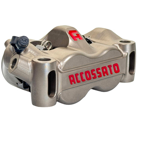 Pinza Freno Radiale Accossato Ricavata CNC Monoblocco Interasse 100 mm Con Pistoni in Titanio