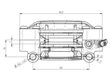 Pinza Freno Radiale Accossato Ricavata CNC Interasse 100 mm