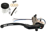 Pompa Freno Accossato Omologata ABE 61454 PRS 16x17-18-19 Con Leva Snodata e Kit Vaschetta Olio Inclusa. - Opzioni leva: RST