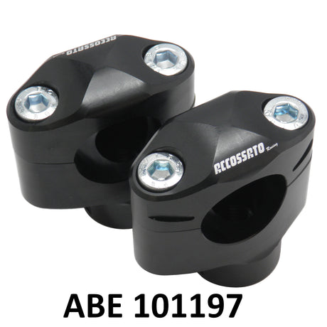 Coppia di Cavallotti Omologati ABE 101197 +40 mm Per Manubri Con Diametro 28.5 mm